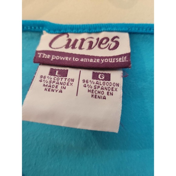 Curves Gym Workout Shirts Size Large - Picture 10 of 11